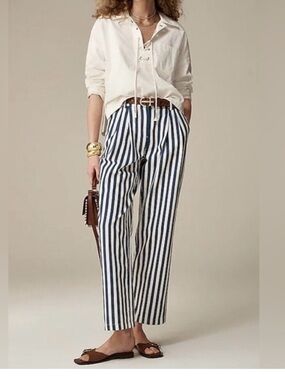 NWT Nautical Stripe Pants Size 14p